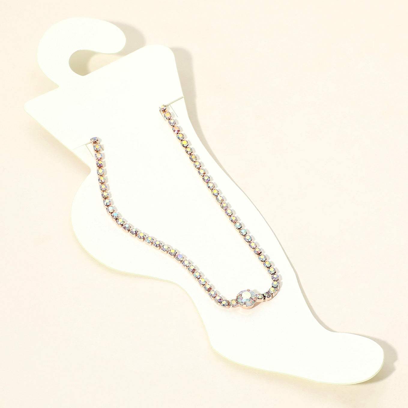 Rhinestone Cluster Evening Anklet - Madeline Love - Flyclothing LLC