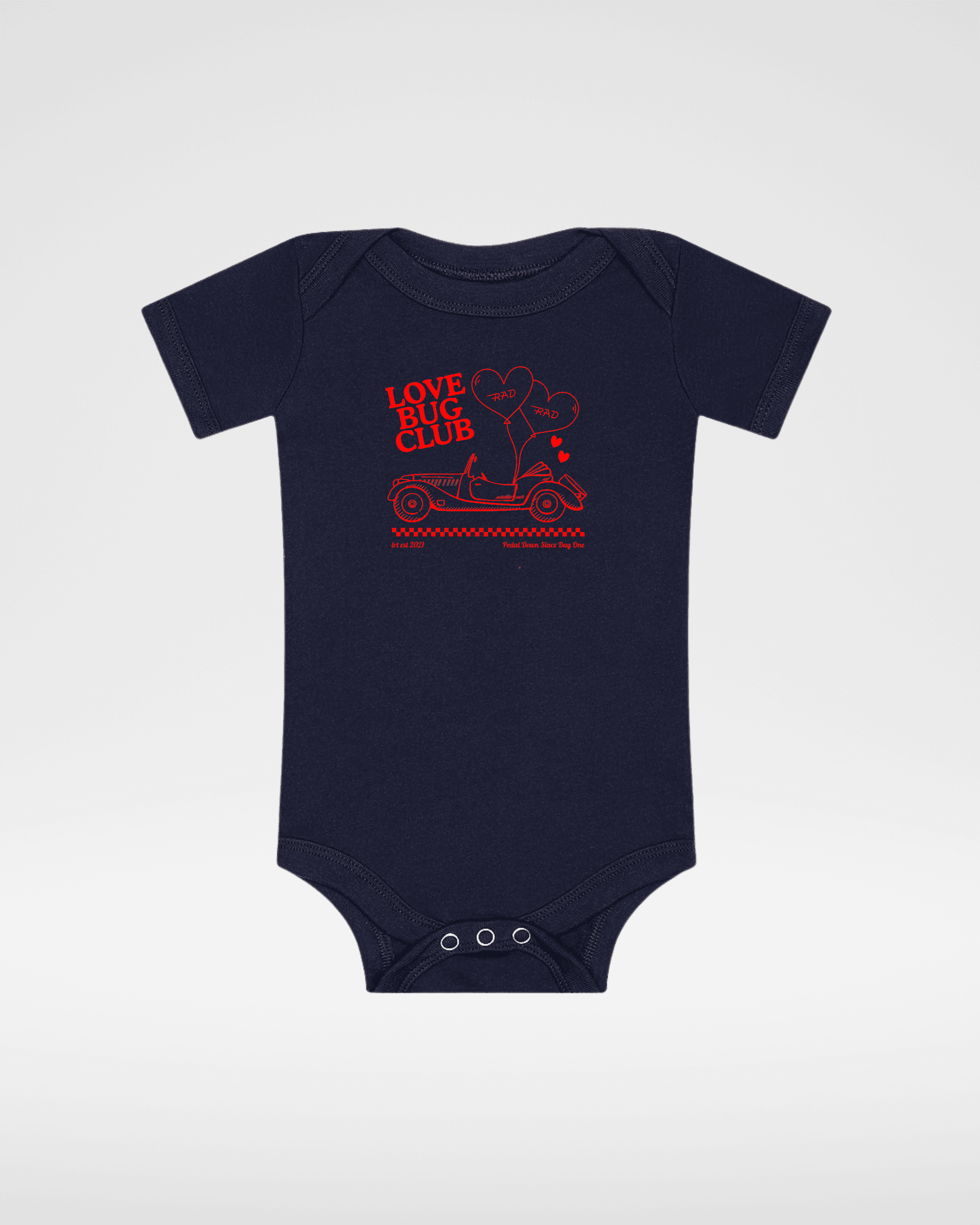 THE LOVE BUG CLUB TEE - ONESIE BLACK