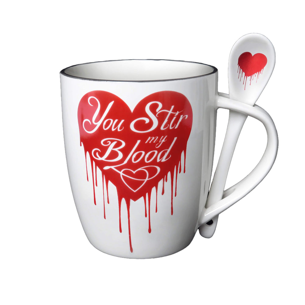 Alchemy Gothic You Stir My Blood Mug and Spoon - Alchemy Gothic
