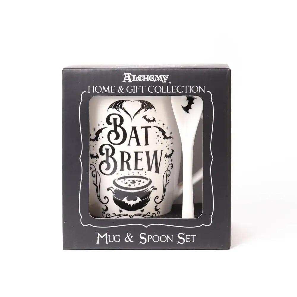 Alchemy Bat Brew Mug & Spoon Set Giftware - Alchemy Gothic - Flyclothing LLC