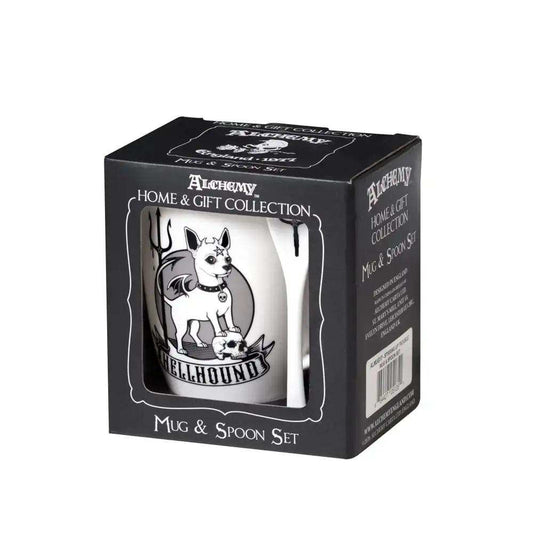 Alchemy Hellhound Mug and Spoon Set Giftware - Alchemy Gothic - Flyclothing LLC