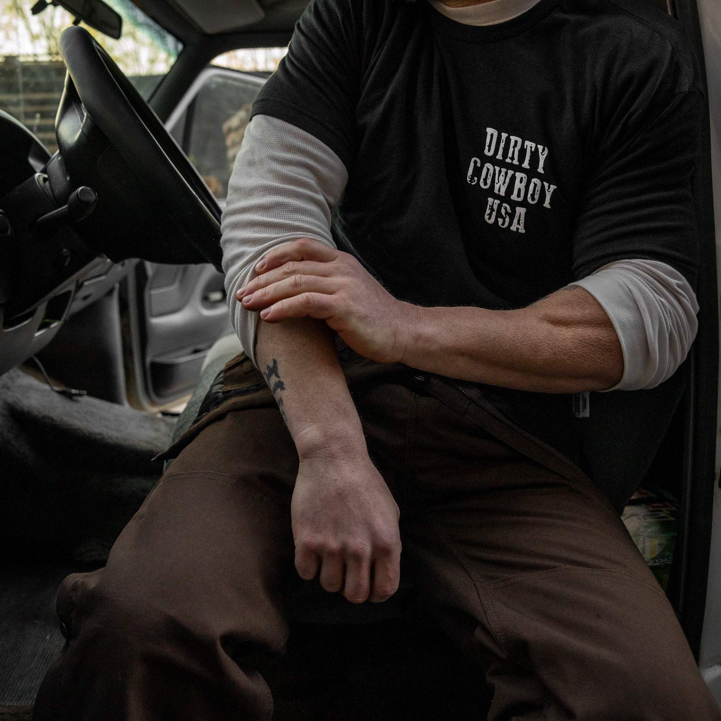 America First Blue Collar Second Men's T-Shirt - DIRTY COWBOY USA - Flyclothing LLC