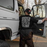 America First Blue Collar Second Men's T-Shirt - DIRTY COWBOY USA - Flyclothing LLC