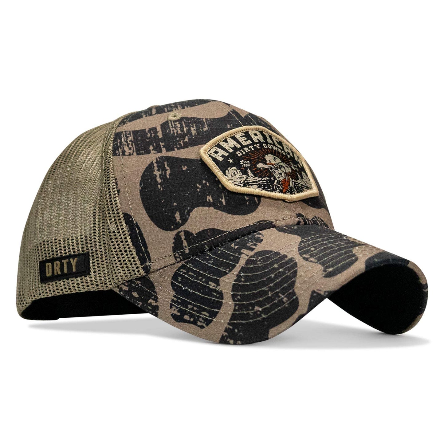American Dirty Cowboy Patch Original Ripstop Classic Snapback Hat - DIRTY COWBOY USA - Flyclothing LLC