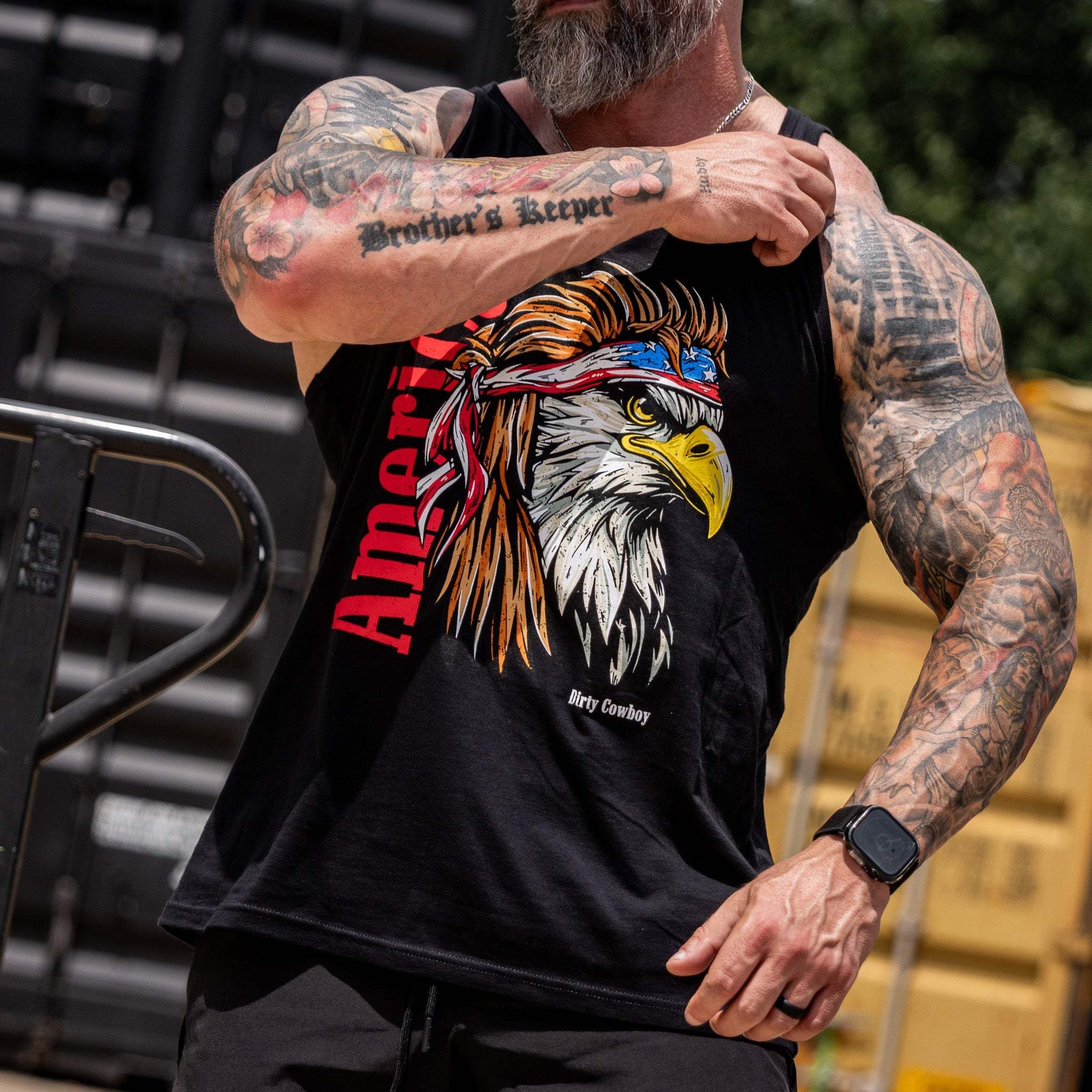 American Eagle Men's Tank Top - DIRTY COWBOY USA - Flyclothing LLC