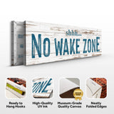 No Wake Zone Sign XIII - Tailored Canvases - Flyclothing LLC