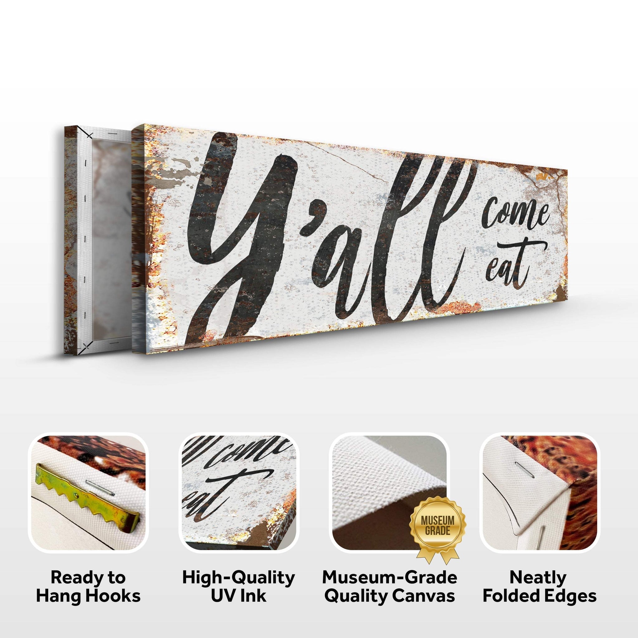 Y'all Come Eat Kitchen Sign III - Tailored Canvases - Flyclothing LLC