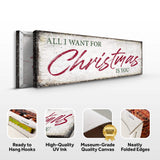 All I Want For Christmas Is You Sign III - Tailored Canvases - Flyclothing LLC