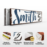 Personalized Party of Family Sign - Tailored Canvases - Flyclothing LLC