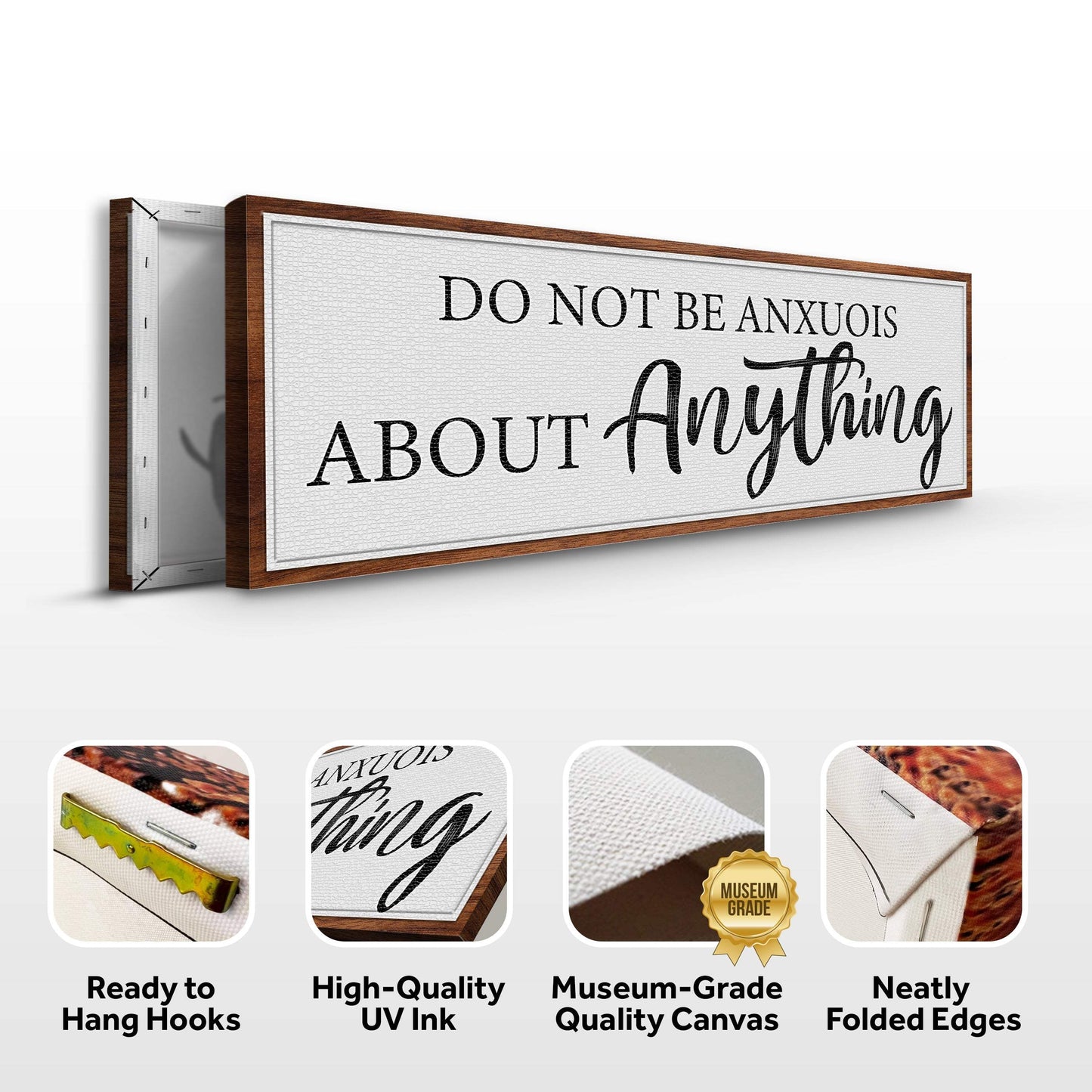 Do Not Be Anxious About Anything Faith Sign III - Tailored Canvases - Flyclothing LLC