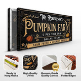 Personalized Pumpkin Farm Halloween Sign - Tailored Canvases - Flyclothing LLC