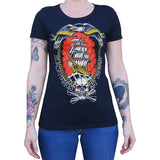 Black Market Art Company Live Free Women's Loose Neck T-Shirt