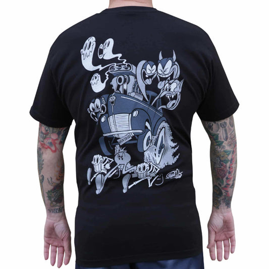 Black Market Art Company Haunt Rod Men's T-Shirt - Black Market Art Company - Flyclothing LLC