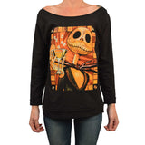 Black Market Art Company Womens Jack Celebrates Unfinished Scoop Neck SweatShirt