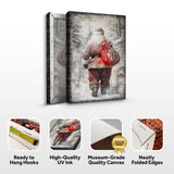 Vintage Christmas Santa Claus Wall Art III - Tailored Canvases - Flyclothing LLC