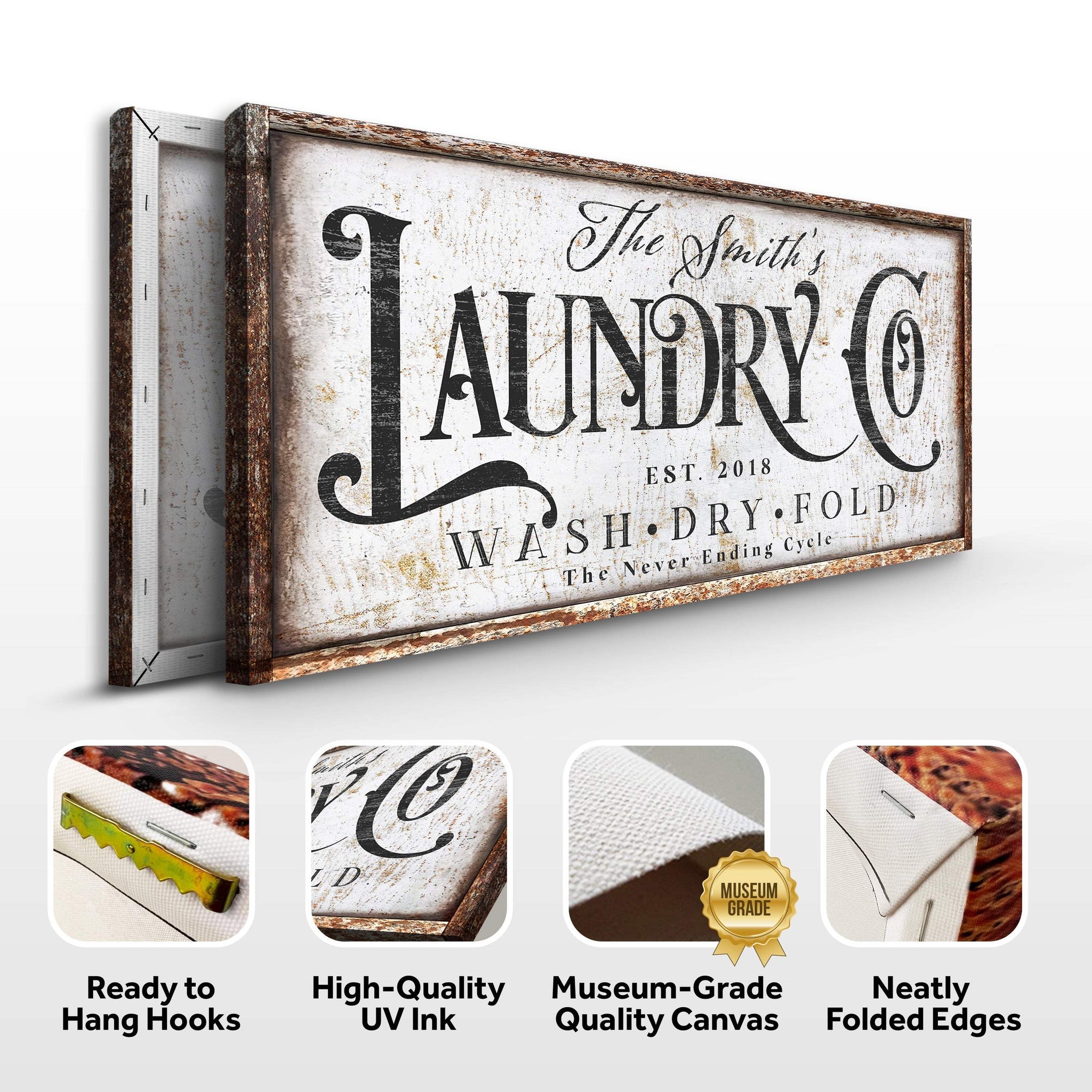 The Never Ending Cycle Laundry Sign - Tailored Canvases - Flyclothing LLC