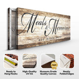 Meals and Memories are Made Here Kitchen Sign II - Tailored Canvases - Flyclothing LLC