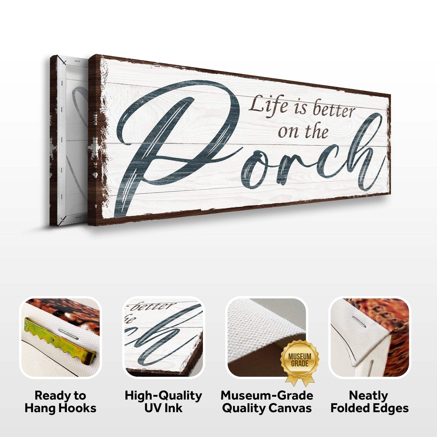 Life Is Better On The Porch Sign II - Tailored Canvases - Flyclothing LLC