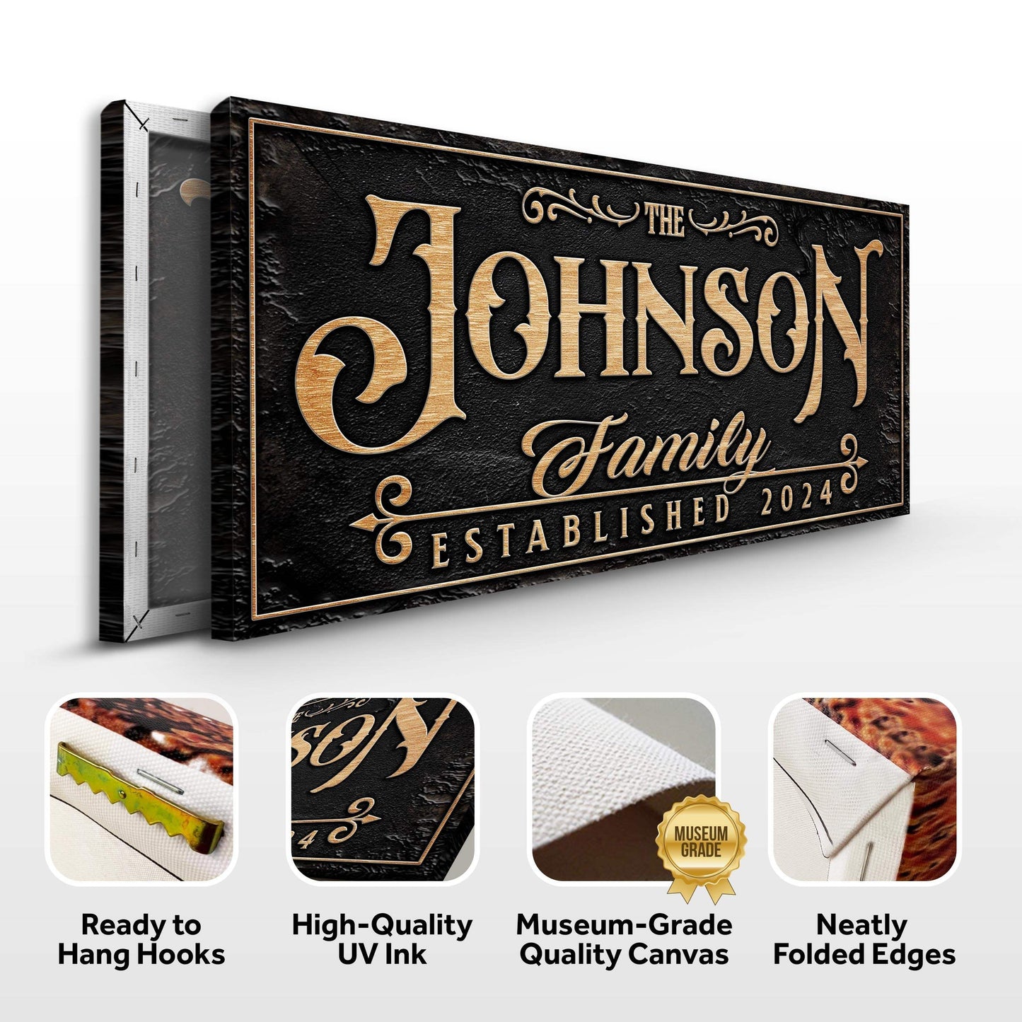 Personalized Family Sign X - Tailored Canvases - Flyclothing LLC