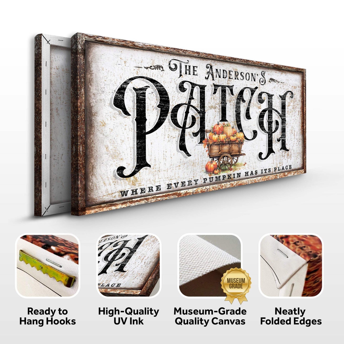 Personalized Pumpkin Patch Sign VIII - Tailored Canvases - Flyclothing LLC