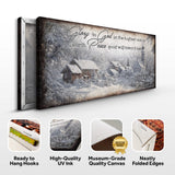 Vintage Christmas Village Luke 2:14 Scripture Sign II - Tailored Canvases - Flyclothing LLC