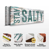 Stay Salty Coastal Sign VI - Tailored Canvases - Flyclothing LLC