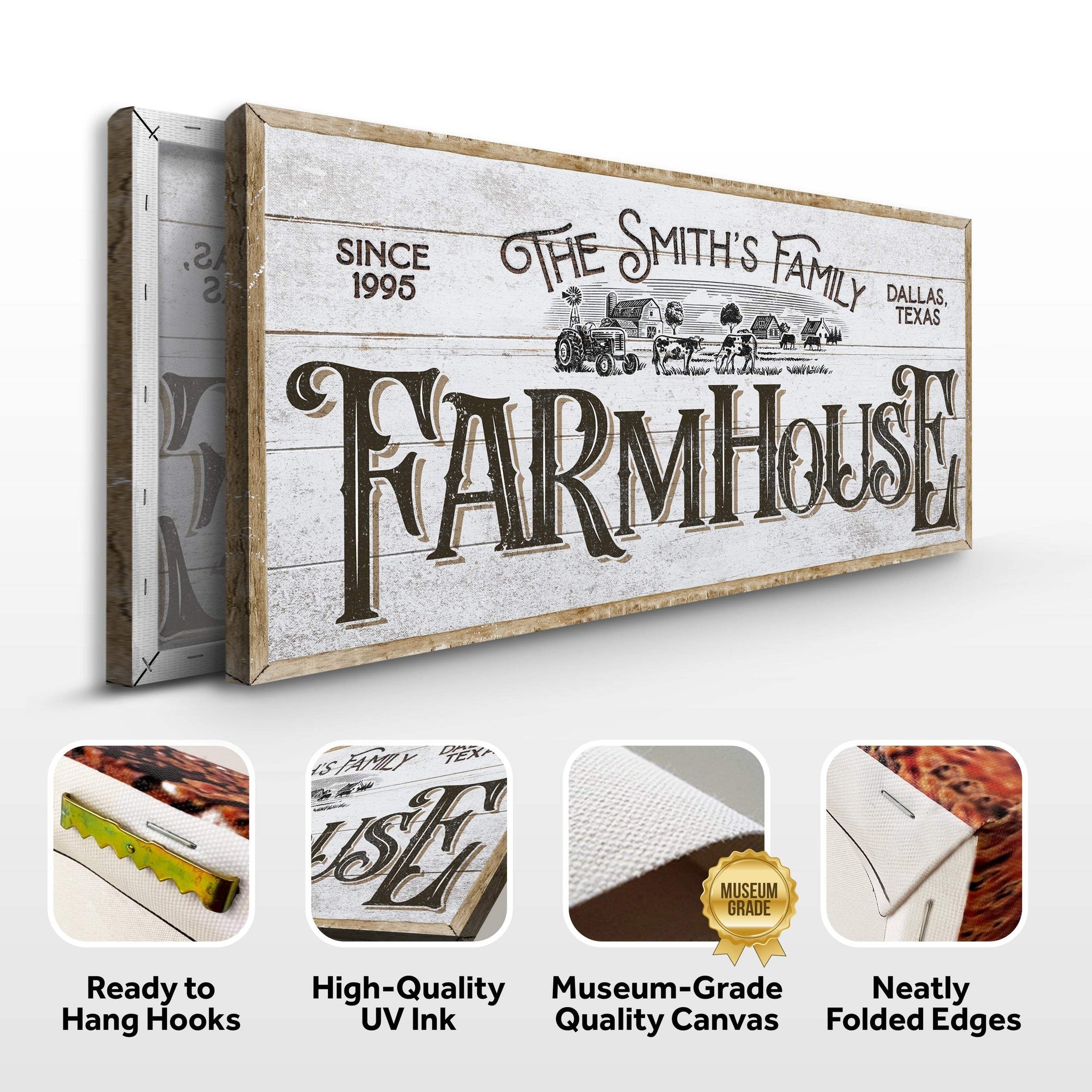 Personalized Farmhouse Sign V - Tailored Canvases - Flyclothing LLC