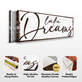 Lake Dreams Sign - Tailored Canvases - Flyclothing LLC