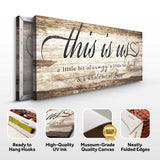 This Is Us Sign - Tailored Canvases - Flyclothing LLC