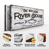 Personalized River House Sign - Tailored Canvases - Flyclothing LLC