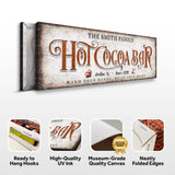 Hot Chocolate Christmas Bar Sign II - Tailored Canvases - Flyclothing LLC