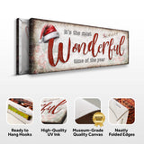 It's The Most Wonderful Time Of The Year Christmas Sign III - Tailored Canvases - Flyclothing LLC