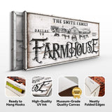 Personalized Farmhouse Sign IV - Tailored Canvases - Flyclothing LLC
