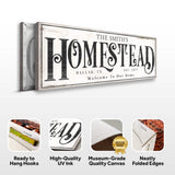 Vintage Homestead Sign III - Tailored Canvases - Flyclothing LLC