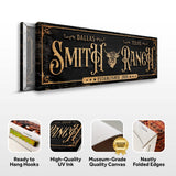 Personalized Cattle Ranch Sign - Tailored Canvases - Flyclothing LLC