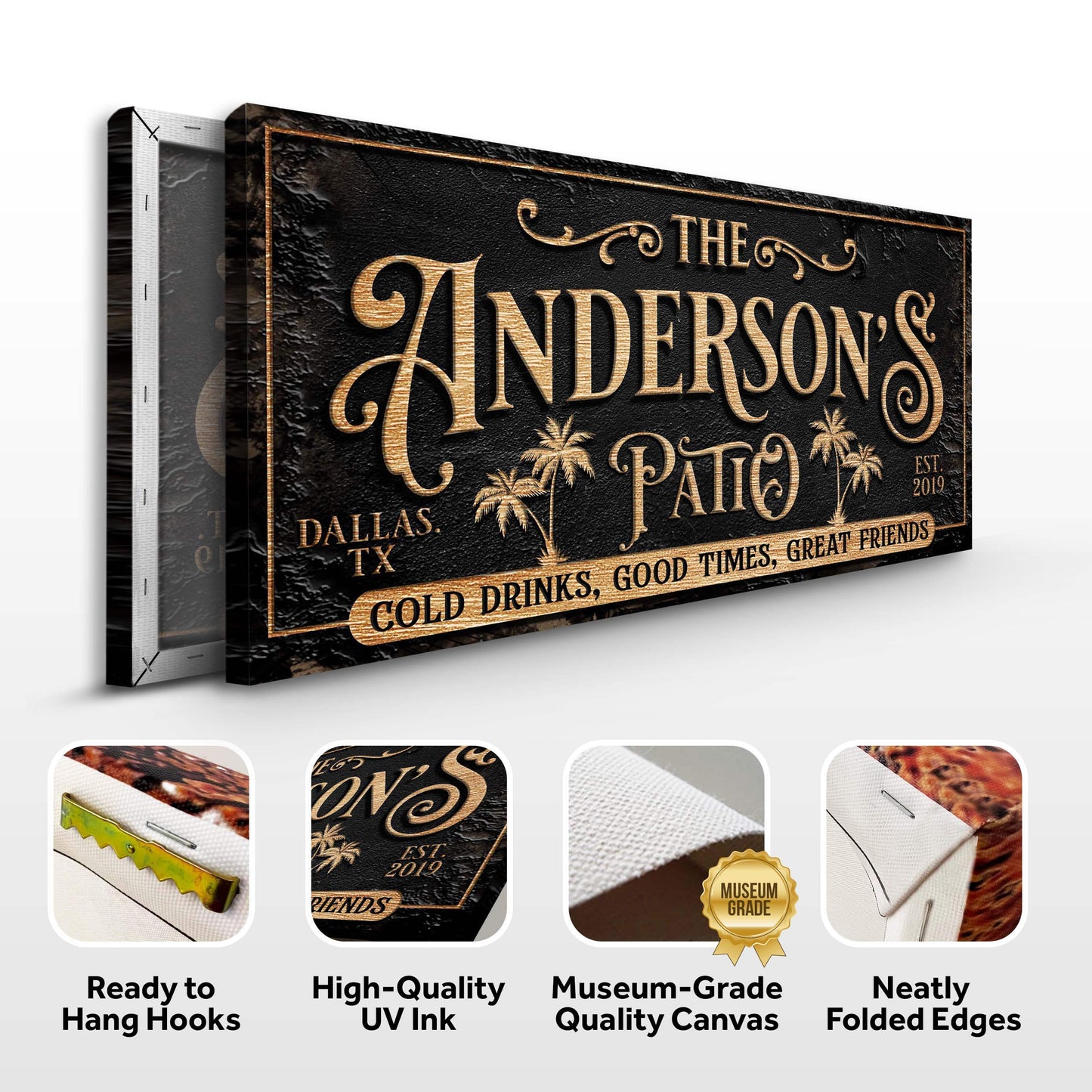 Personalized Patio Sign - Tailored Canvases - Flyclothing LLC
