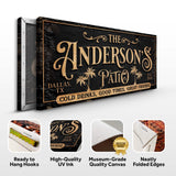 Personalized Patio Sign - Tailored Canvases - Flyclothing LLC