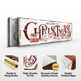 Family Welcome To Christmas Sign II - Tailored Canvases - Flyclothing LLC