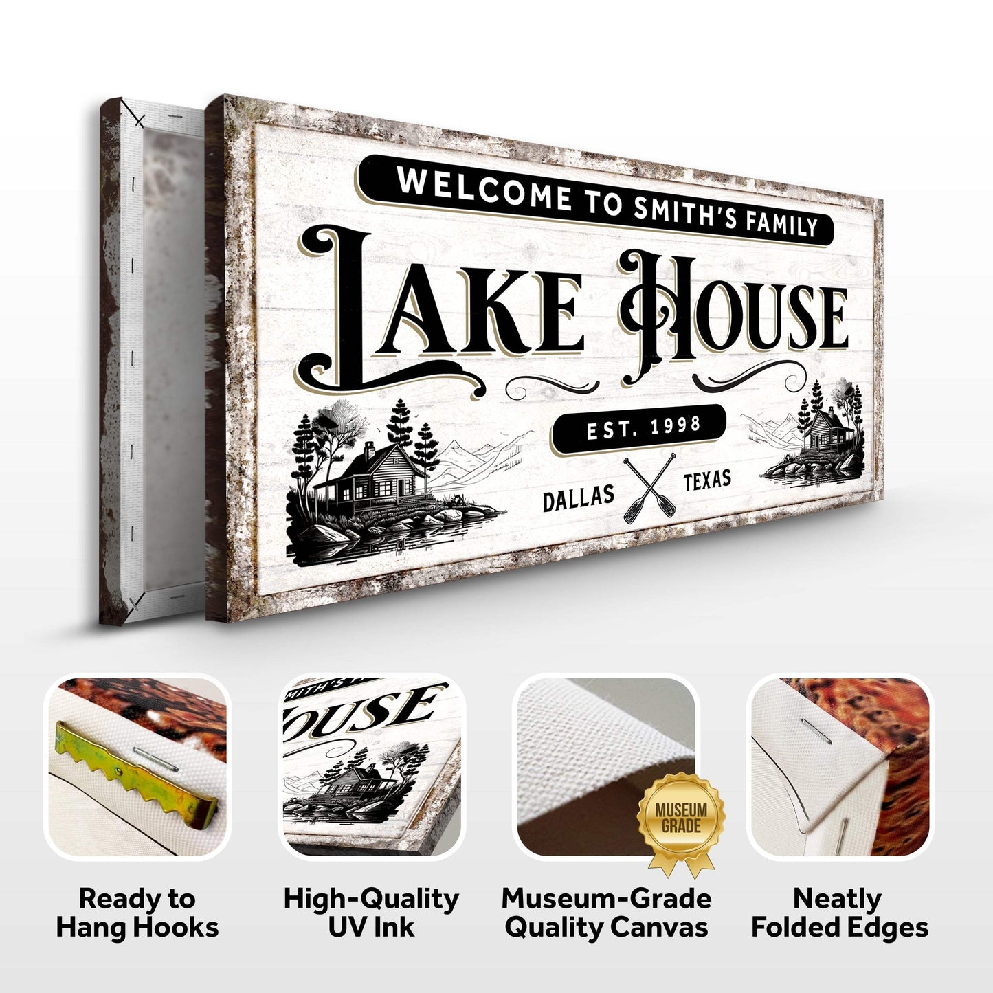 Lake House Sign VIII - Tailored Canvases - Flyclothing LLC