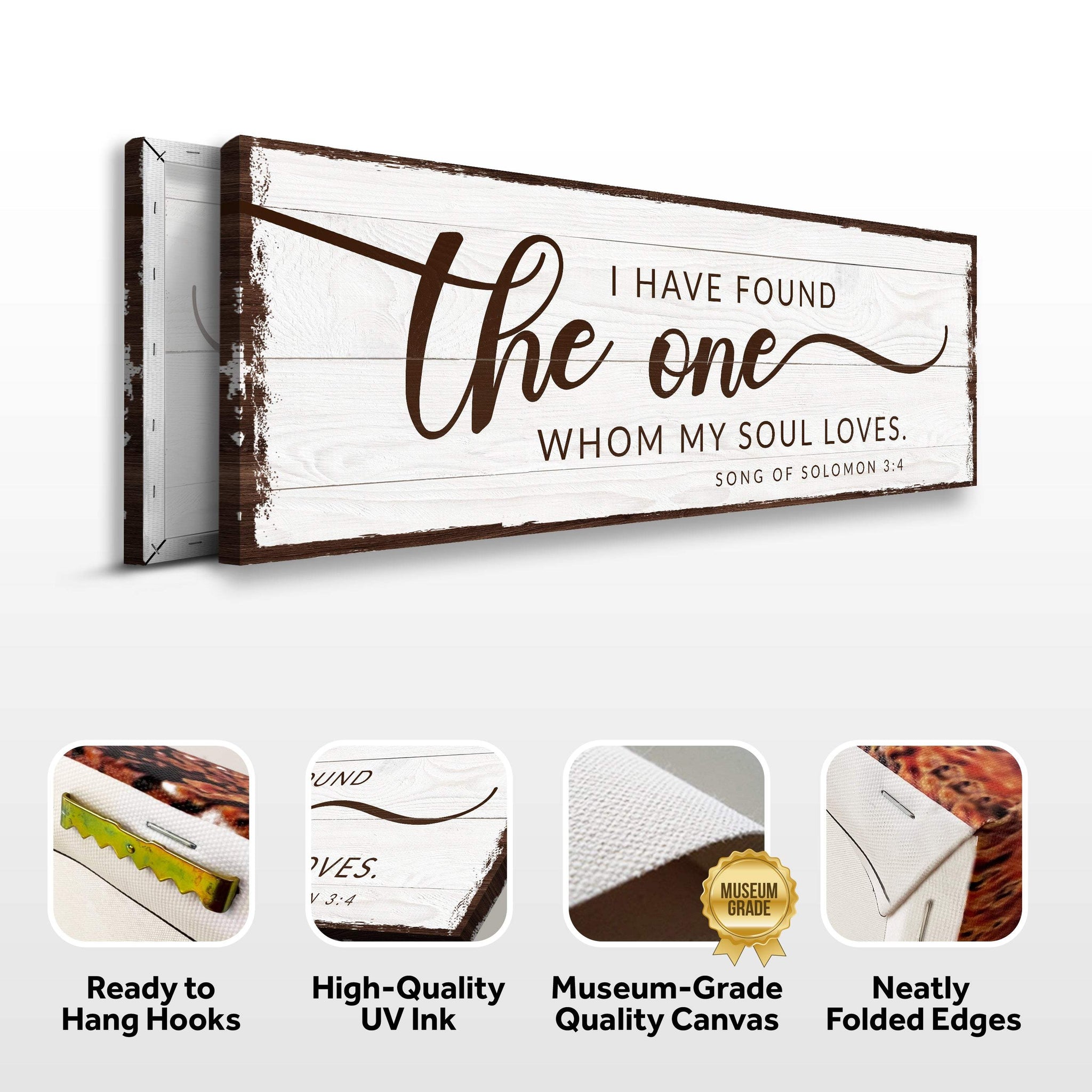 I Have Found The One Whom My Soul Loves Faith Sign - Tailored Canvases - Flyclothing LLC