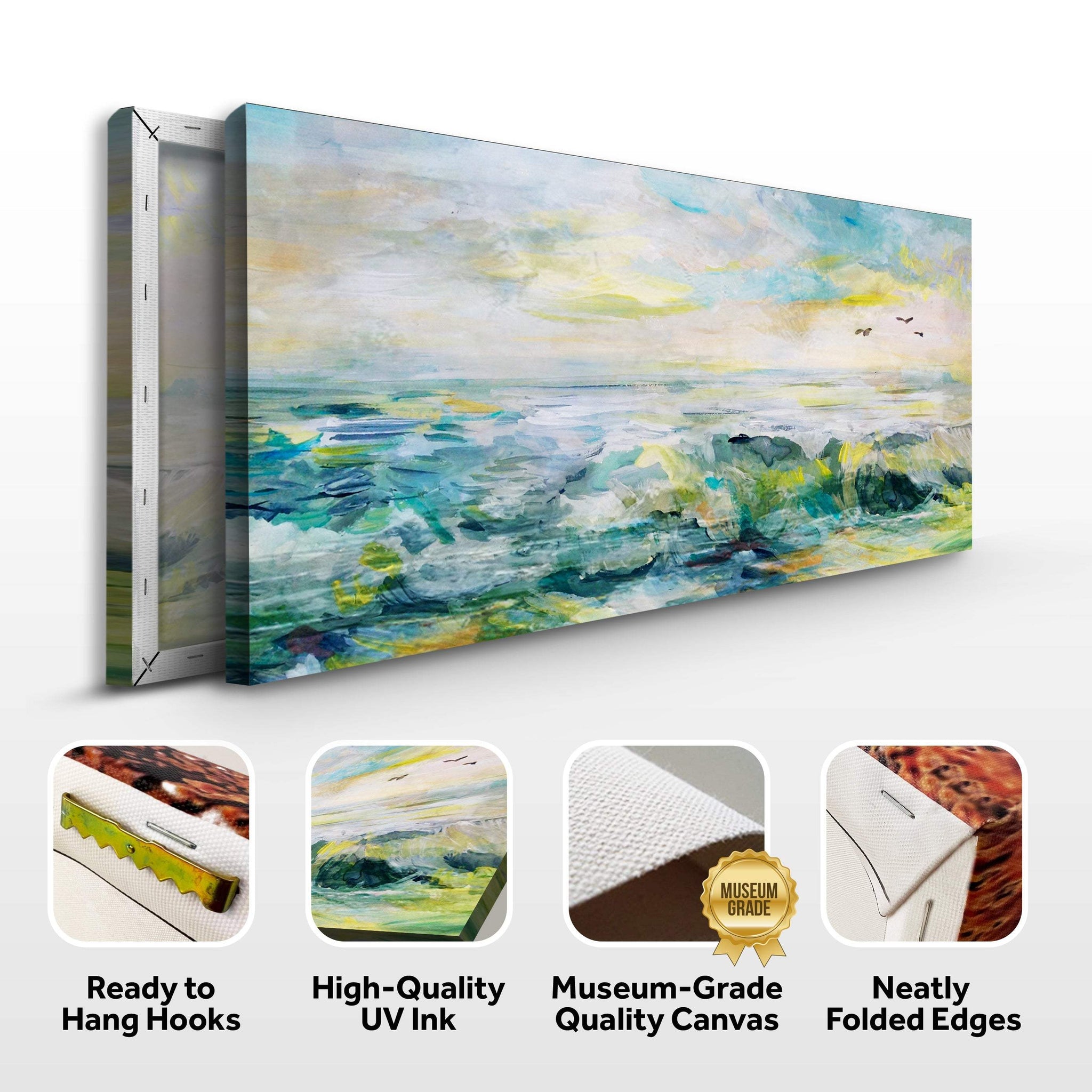 Rocks, Sea, And Sky Canvas Wall Art - Tailored Canvases - Flyclothing LLC