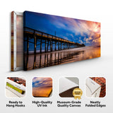 Beach Pier & Ocean Horizon Canvas Wall Art - Tailored Canvases - Flyclothing LLC