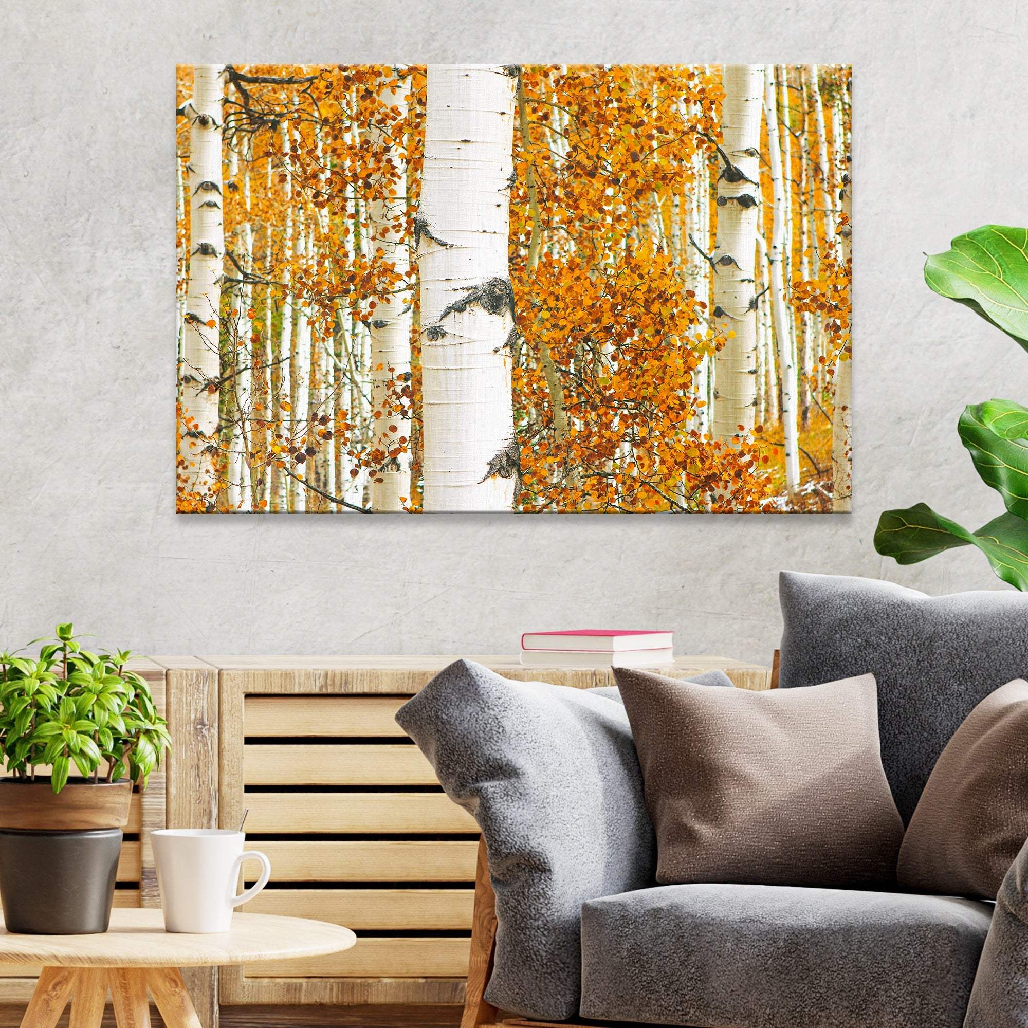 Autumn Tree Barks Canvas Wall Art - Tailored Canvases - Flyclothing LLC