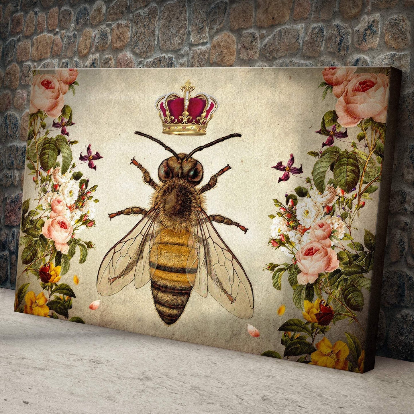 Hail Queen Bee Canvas Wall Art - Tailored Canvases - Flyclothing LLC
