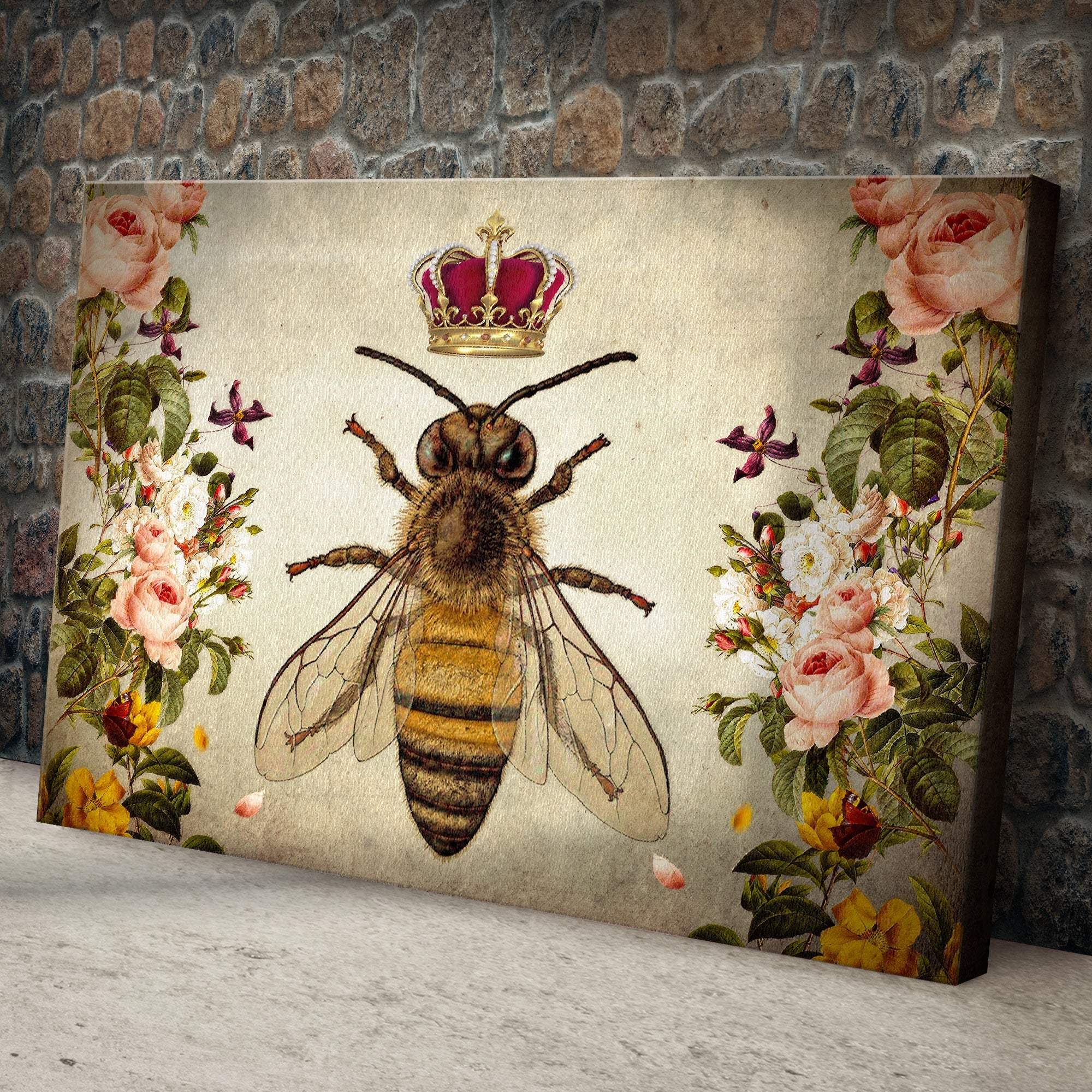 Hail Queen Bee Canvas Wall Art - Tailored Canvases - Flyclothing LLC