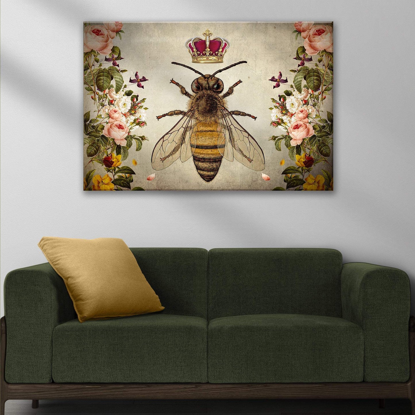 Hail Queen Bee Canvas Wall Art - Tailored Canvases - Flyclothing LLC