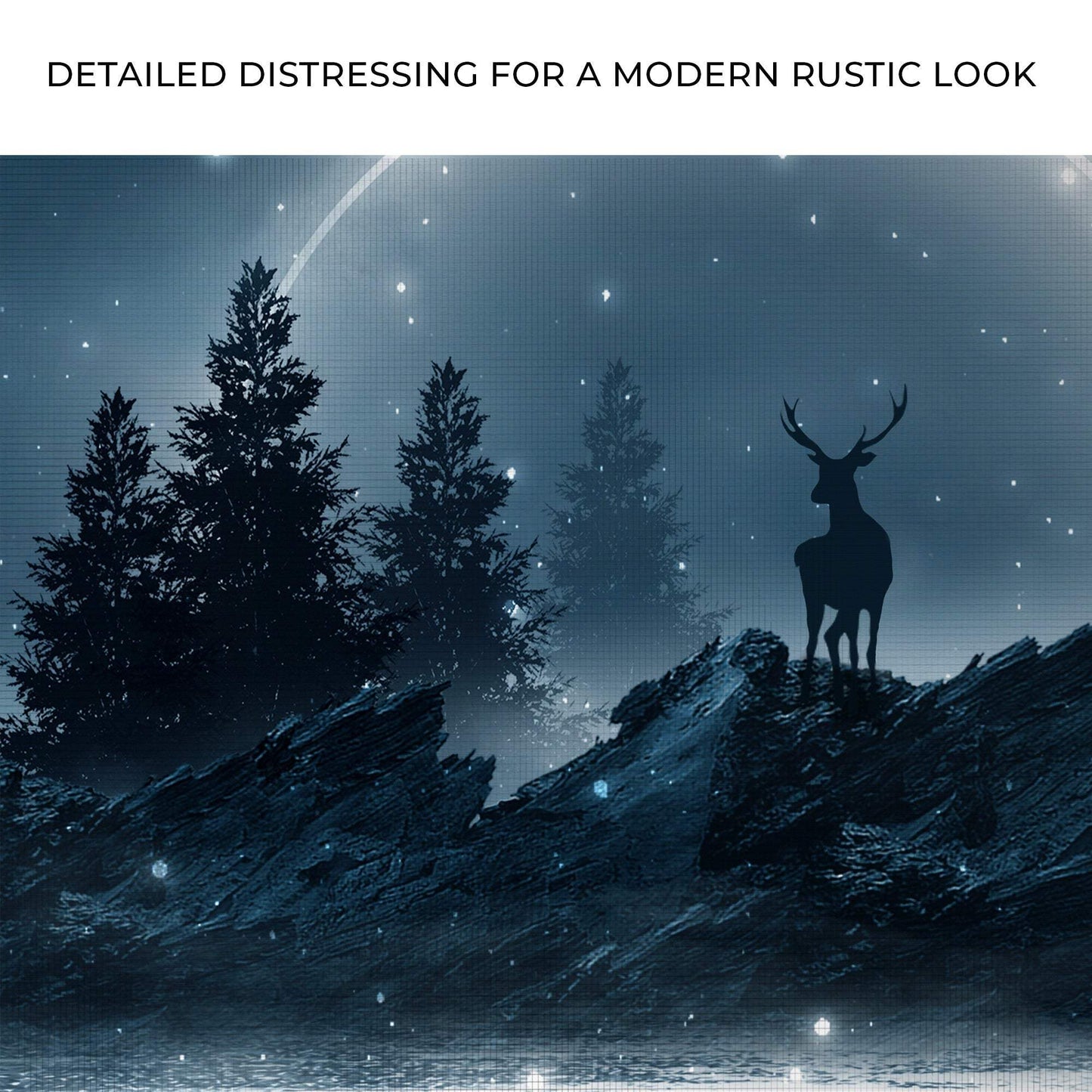 Midnight Deer Canvas Wall Art - Tailored Canvases - Flyclothing LLC