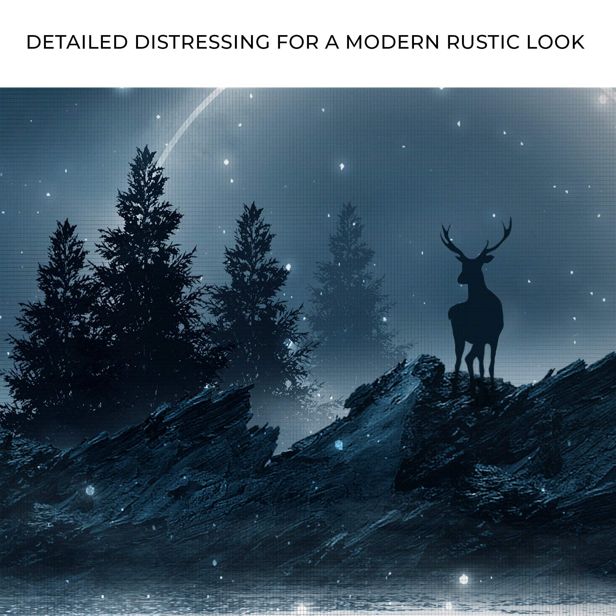 Midnight Deer Canvas Wall Art - Tailored Canvases - Flyclothing LLC