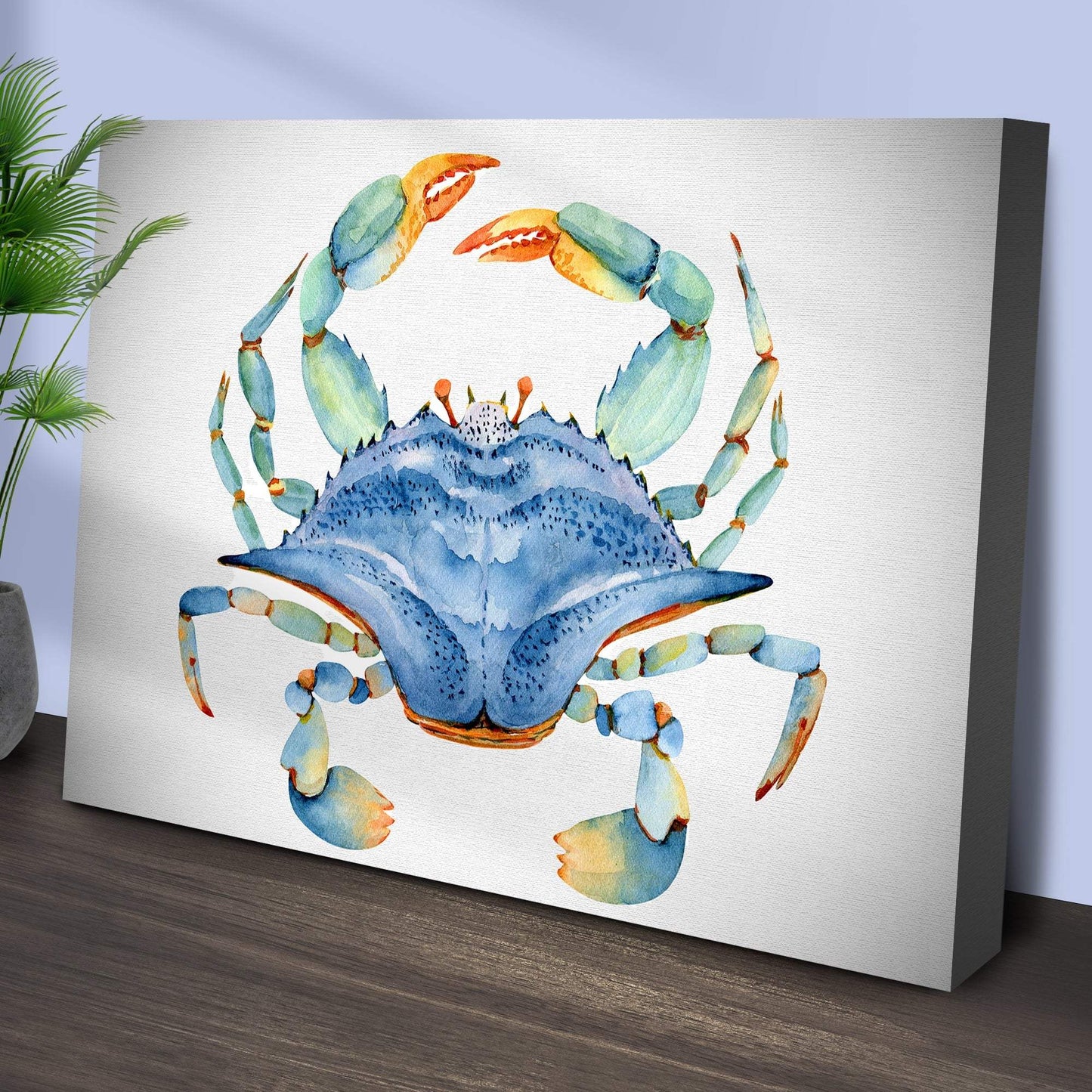Crab Watercolor Canvas Wall Art IV - Tailored Canvases - Flyclothing LLC