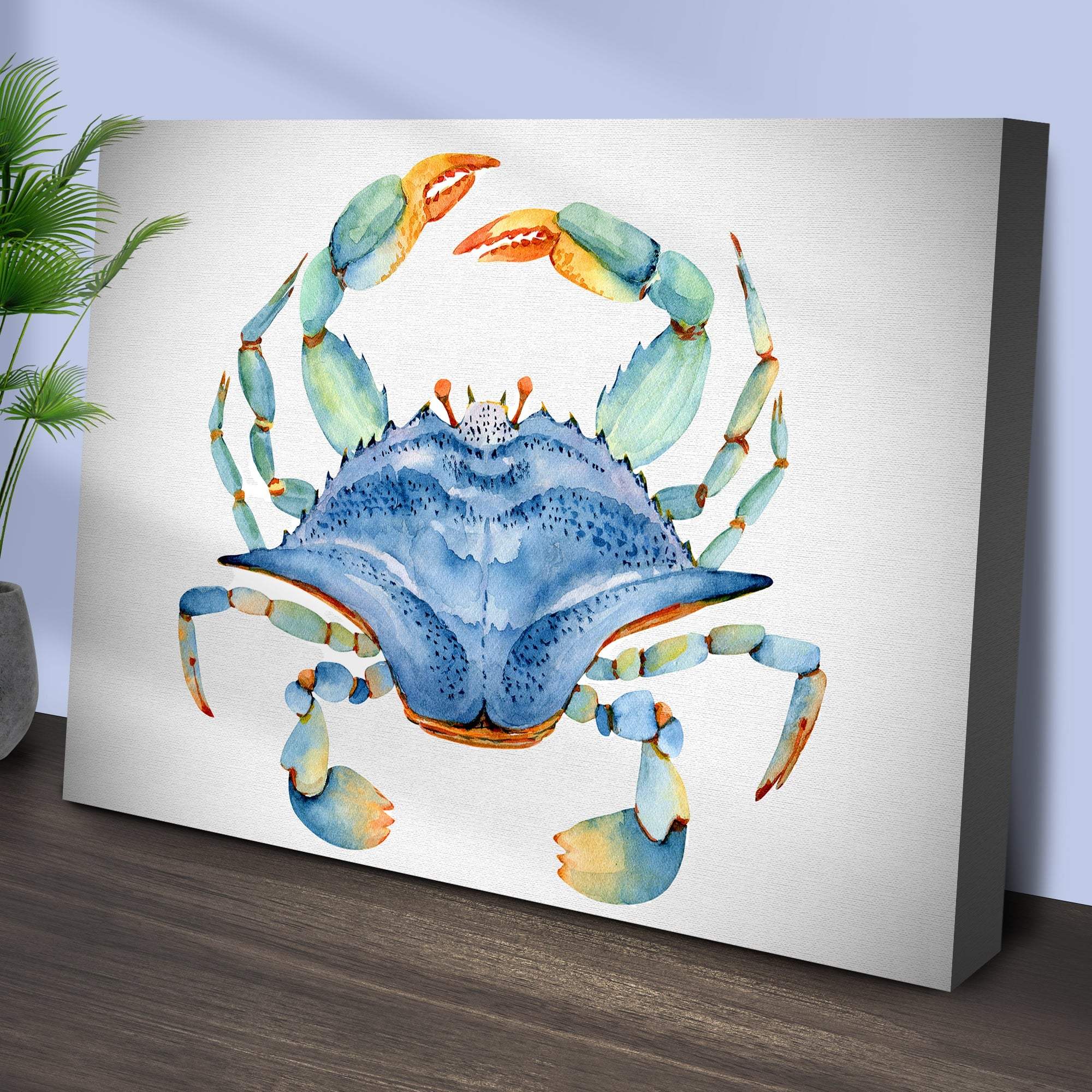 Crab Watercolor Canvas Wall Art IV - Tailored Canvases - Flyclothing LLC